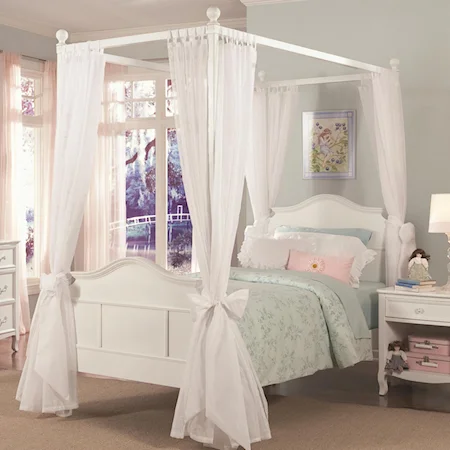 Emma Twin Four Poster with Tall Headboard